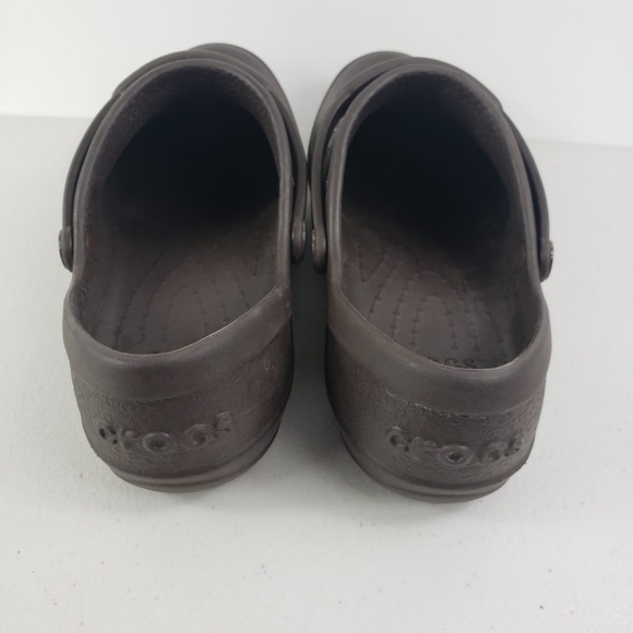 Crocs Woman's slip on mules brown Sz 7 - Picture 3 of 12